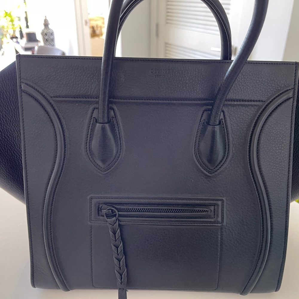 Celine Medium Black Tote Bag
